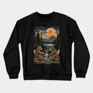 Camp Fire Bears Crewneck Sweatshirt